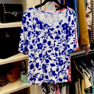 Fun Floral Tees- perfect condition